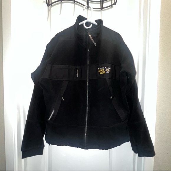 Mountain Hard Wear Jacket XL Black Men's Gore Wind Stopper Zip Up fleece - Picture 1 of 5